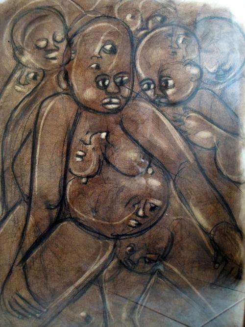 JH Baloyi - Family - A stunning painting from this popular artist! Bid now