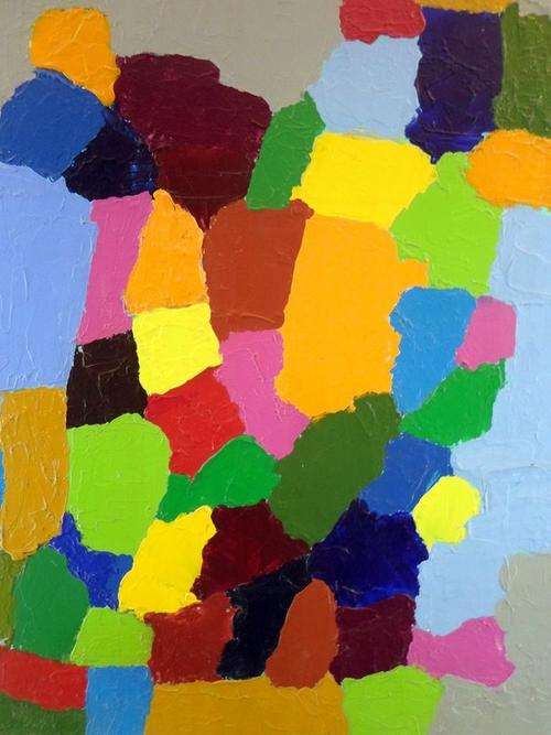 April Glaser Hinde - Abstract colors - A beauty, bid now!!