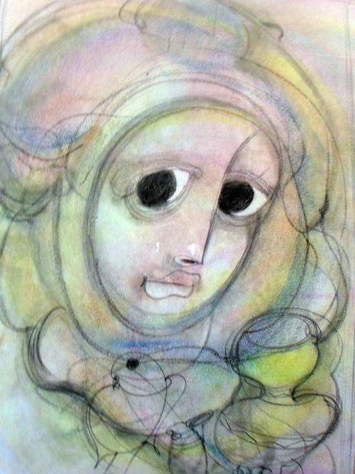 Ben Macala - Abstract face and dove - Absolutely stunning! - Invest now!!