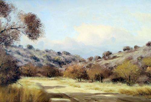 Thomas Hacking - Dry Riverbed - A stunning painting!! Invest now!!