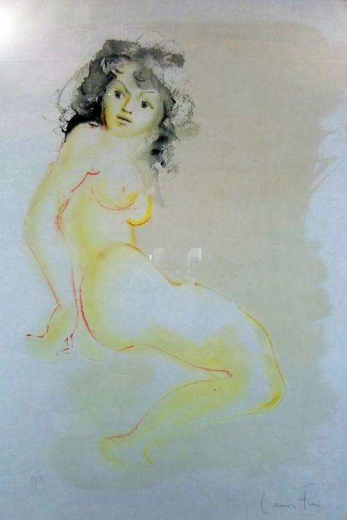 Leonor Fini - Nude study - A very impressive limited edition print!  International artist!