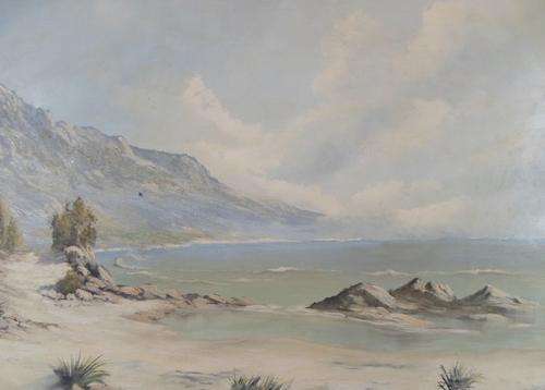 Roux - Seascape - 1964 - A beautiful painting! Take a close look! 90cm x 60cm