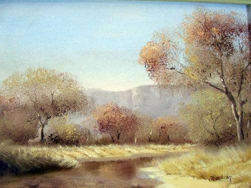J Hacking - River and Mountain - A stunning painting!! Invest now!!