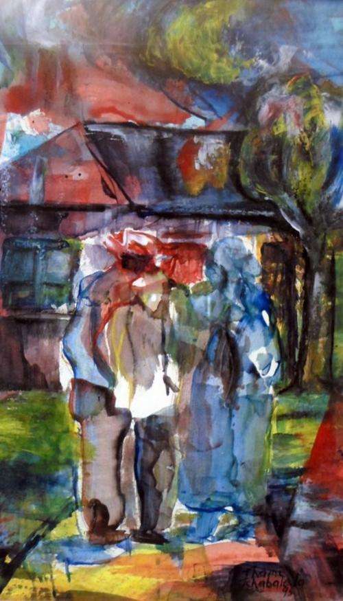 Thami Tshabalala - Township scene - A little treasure, bid now!!