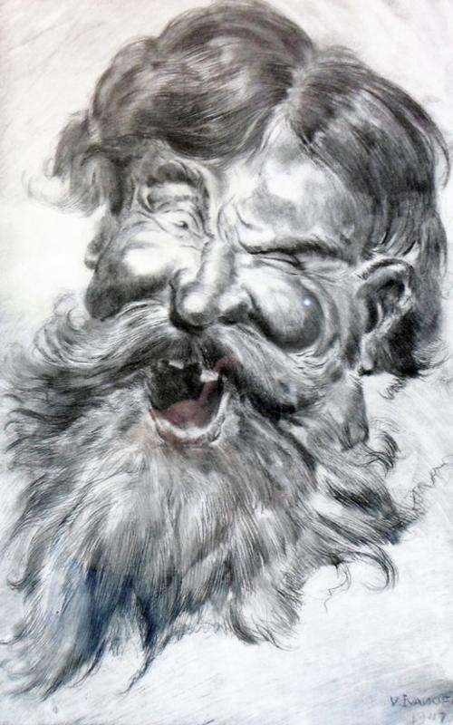 Victor Ivanoff - Volga Boatman - Stunning etching!! - Bid now!!