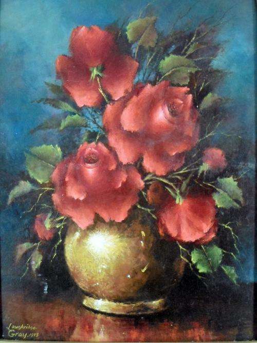 Loughridge Gray - Still life flowers - A beautiful painting!. Invest now!!