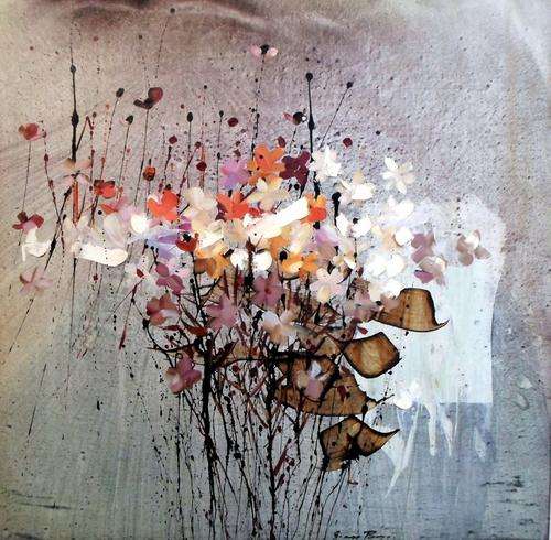 George Boys - Flower still life - Investment art at its finest!! Large 96cm x 96cm Bid now!!