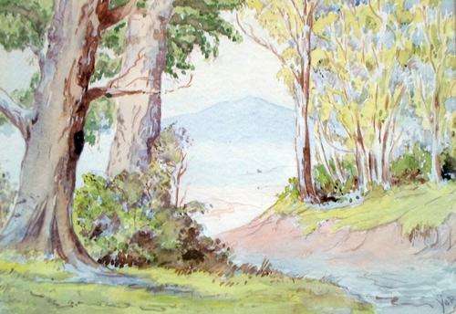 Yates - Trees and riverbed -  Art at its finest!! - Bid now!!