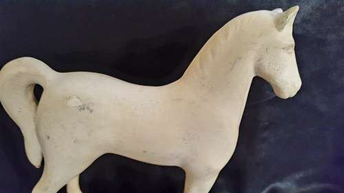 Unique white horse /Wit perd whiskey bar ornament (Ceramic)