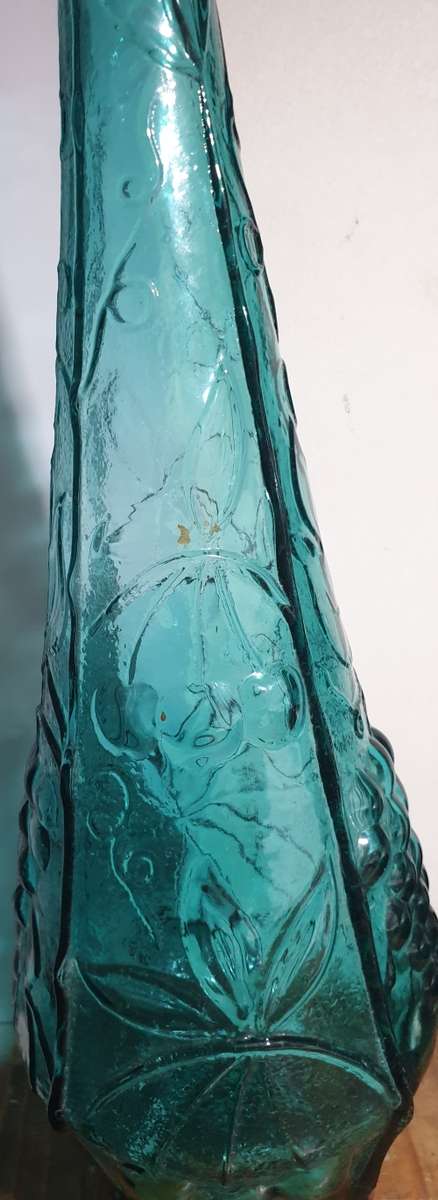 Blue salt bottle 1960-1969 Made in Italy  by Empoli