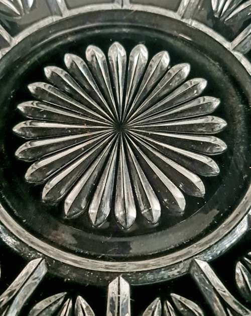 Vintage Federal glass pressed glass petal serving bowl or candy dish