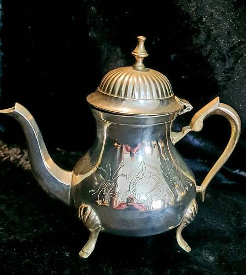 Antique Brass Tea Coffee Set