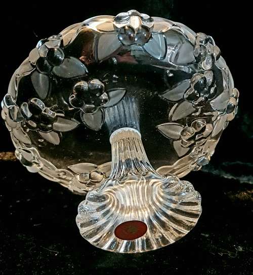 Vintage Walther Glass Serving Dish Crystal Glass Vintage Retro German Design Waltherglas