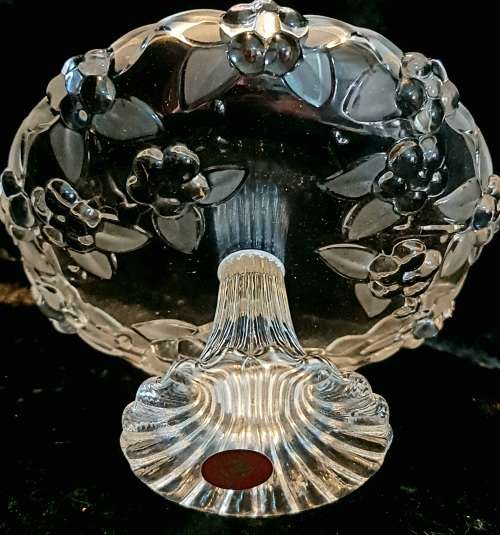 Vintage Walther Glass Serving Dish Crystal Glass Vintage Retro German Design Waltherglas