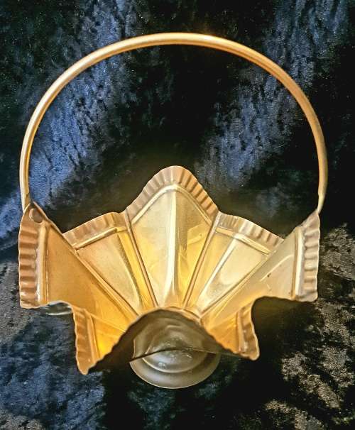 Brass basket.