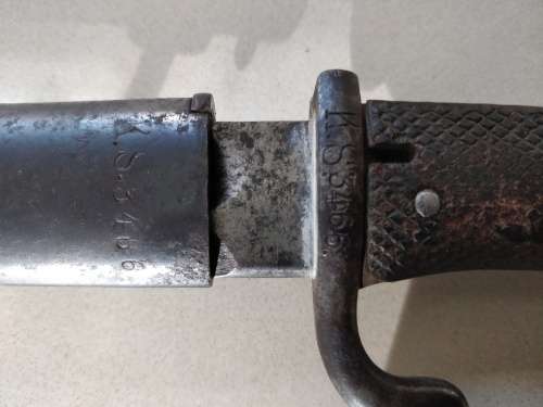 KS98 Schutztruppe Bayonet 1905 Erfurt