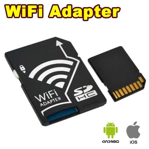 WiFi Wireless SD Card Adapter for iOS Android Smartphone Tablet For Sony Canon Nikon Cameras