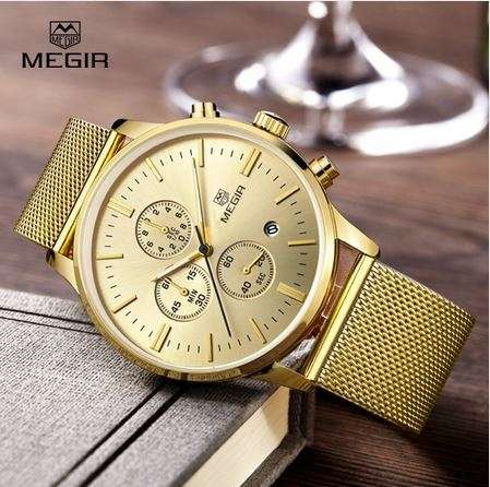 MEGIR Business Mens Luxury Chronograph Wristwatch (3 colors)