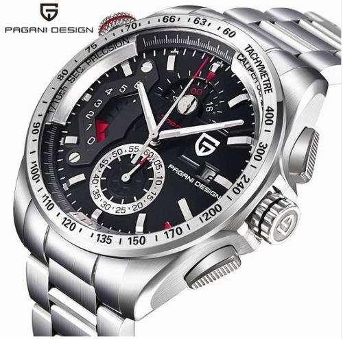 Pagani Design Men Luxury Full Steel casual Outdoor sports chronograph watch