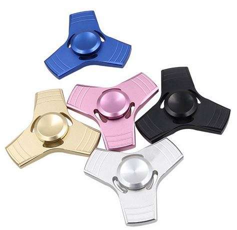 5 Colors EDC Fidget Spinner UFO Tri-spinner Zinc Hand Spinner Aluminum Alloy