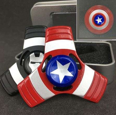 (LIMITED EDITION) Captain America shield Alloy Metal Fidget Spinner