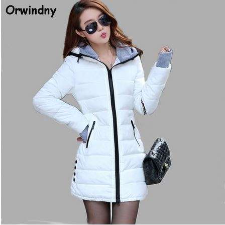 Women's Winter Cotton Jacket Slim Parkas Ladies Coats