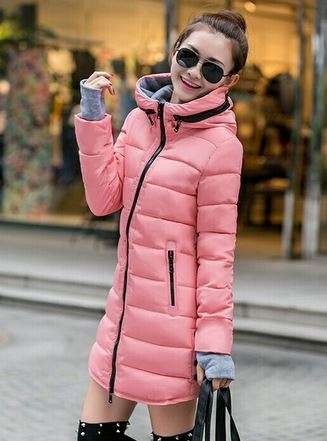 Women's Winter Cotton Jacket Slim Parkas Ladies Coats