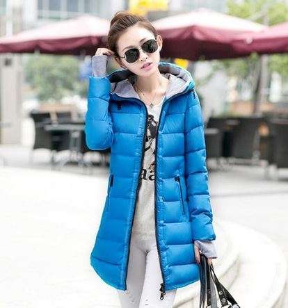 Women's Winter Cotton Jacket Slim Parkas Ladies Coats