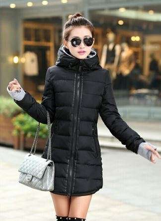 Women's Winter Cotton Jacket Slim Parkas Ladies Coats