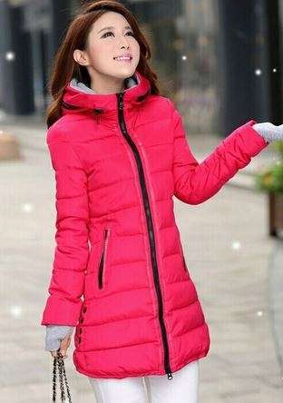 Women's Winter Cotton Jacket Slim Parkas Ladies Coats