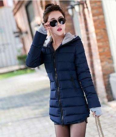 Women's Winter Cotton Jacket Slim Parkas Ladies Coats