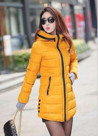 Women's Winter Cotton Jacket Slim Parkas Ladies Coats