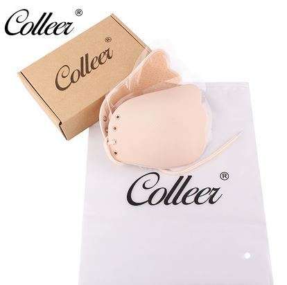**The original** COLLEER Sexy Push Up Bra Silicone Lace Up Strapless Bralette