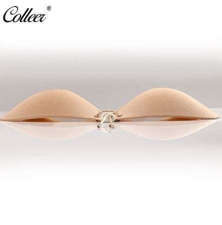 **The original** COLLEER Sexy Push Up Bra Silicone Lace Up Strapless Bralette