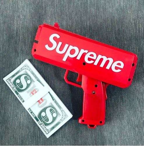 Cash Cannon Money Gun Make It Rain Money toy Gun with Original Box 100 pcs Cash