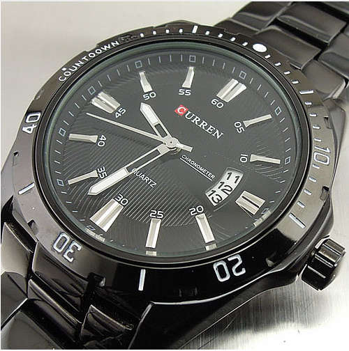 CURREN Tungsten Steel Wristwatches for Men