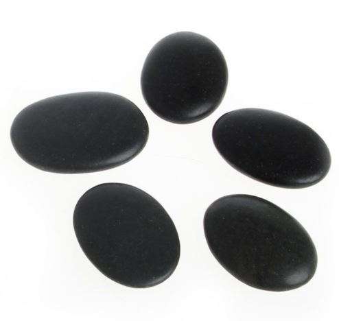 5 pc Natural Energy Stone Set Hot SPA Rocks Basalt Stone Therapy Stone Pain Relief Health Care Tool