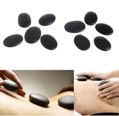5 pc Natural Energy Stone Set Hot SPA Rocks Basalt Stone Therapy Stone Pain Relief Health Care Tool