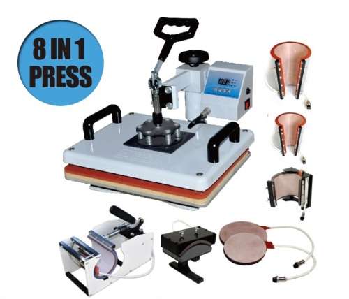 ++BIG Special++ **LOCAL STOCK** 8 in 1 Combo Heat Press sublimation machine