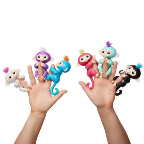 Cute Kawaii Interactive Baby Monkeys Fingerlings (6 Colours to Choose From)