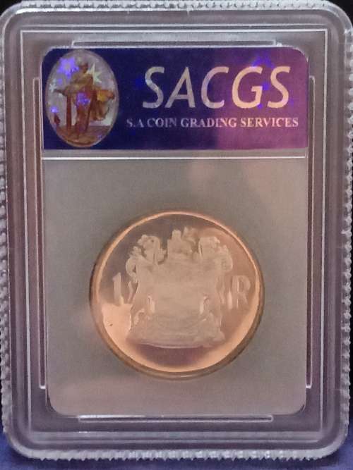 1969 PROOF SILVER R1 AFRIKAANS