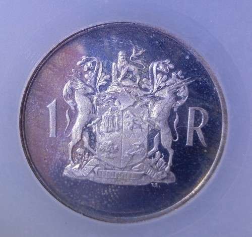 1969 PROOF SILVER R1 AFRIKAANS