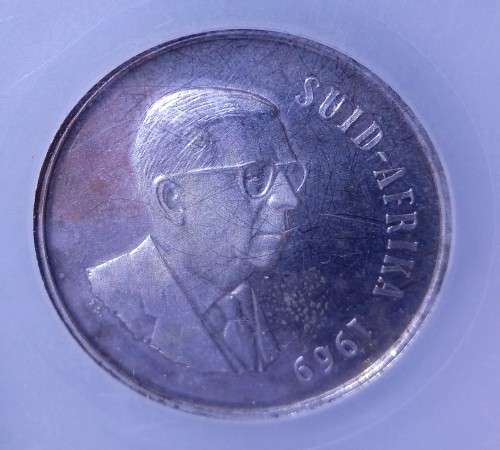 1969 PROOF SILVER R1 AFRIKAANS