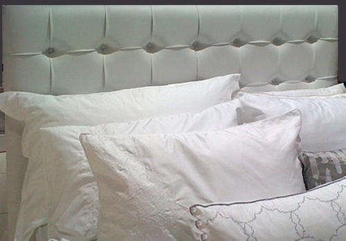 Square Pleated Upholstered (padded/tuffted) Headboard Double, Queen and King Size