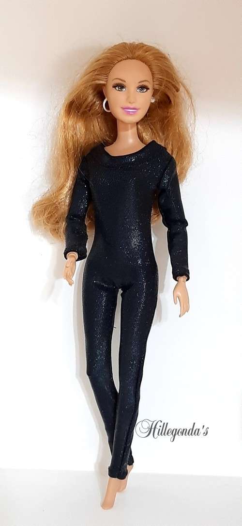 Catsuit for Barbie dolls - sparklinkg colors