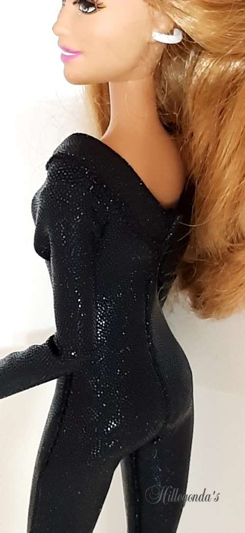 Catsuit for Barbie dolls - sparklinkg colors