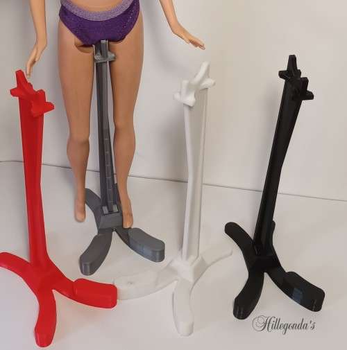 Stands for Barbie dolls