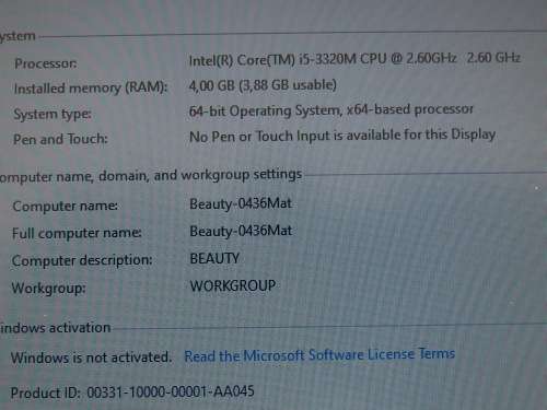 DELL LATITUDE E6230- 12,5``, i5 3rd gen, 4gb ram, 500gig hard drive, dual cpu of 2,6ghz each