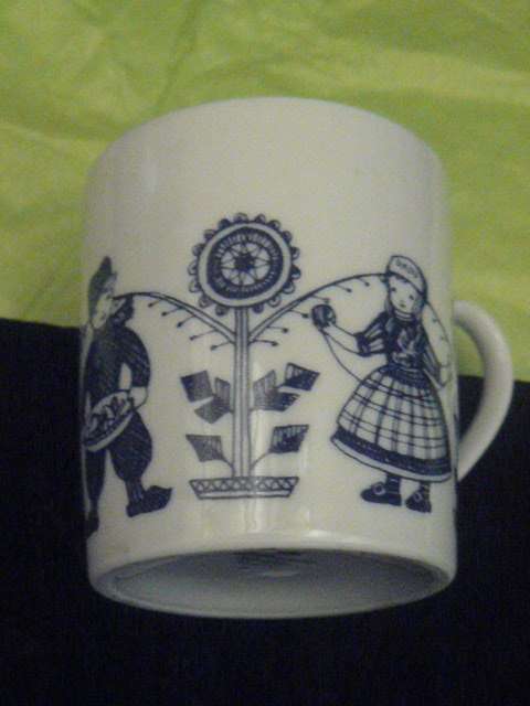 COFFEE MUG BAVARIA BLUE AND WHITE