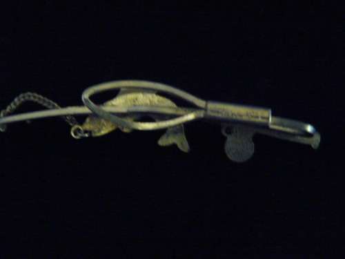 VINTAGE TIE CLIP WITH FISH - ENGLAND